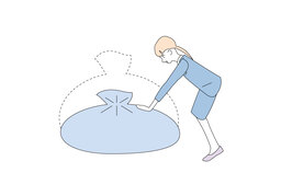 cut backのイラスト